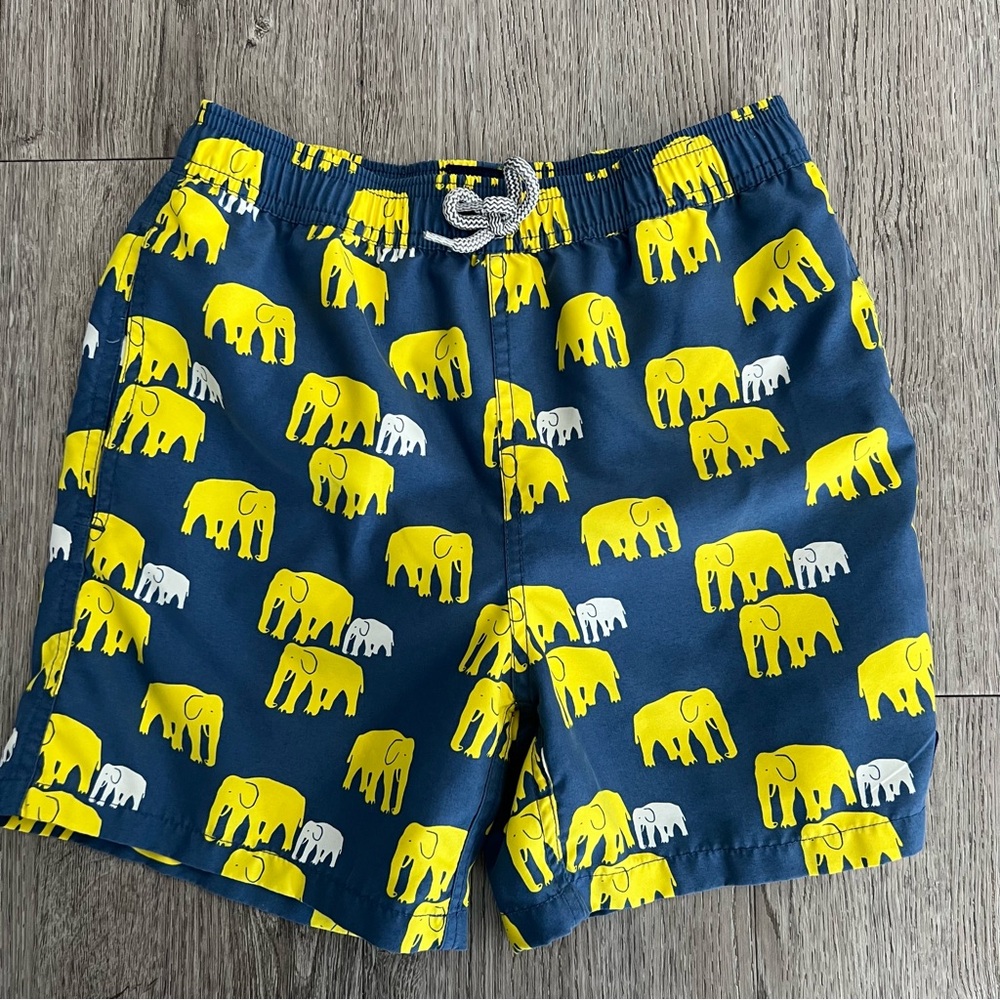 Tom & Teddy kids Elephant Print Swim Trunks Size L